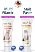 Munich Vet 2'li Set Multi Vitamin Paste 100 gr Malt Paste Tüy Yumağı Önleyici 100 gr (MEMNUNİYET GARANTİLİ) - 1