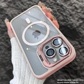 iPhone 12 Uyumlu Kılıf Klon Stantlı + Lens Korumalı MagSafe Kapak thumbnail 6