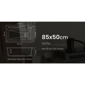 GL General GLPR 8550GUN Maxi Antrasit Akıllı Şelale Eviye 85x50 - 5