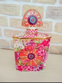 Lilyum Desen Porselen Parfüm Şişesi 3,5lt Xlarge 35cm - 1