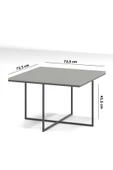 Orta Sehpa Ve Zigon Sehpa 5'li Lüx Set Ceviz - 5