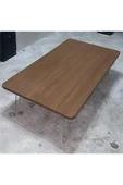 Home Katlanır Dikdörtgen Yer Sofrası Hamur Açma Sunum Masası Ceviz 60cmx90cm - 3