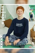 Aydoğan Erkek Garson Kaan Termal Lacivert Pijama Takım 0882 - 3