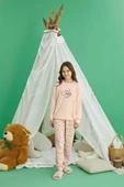 Aydoğan Kız Garson Belur Termal Şeftali Rengi Pijama Takım 0889 thumbnail 2