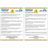 Çınar Extreme® B Rh- (Negatif) Kaskımı Çıkartma Yazılı 7 Parçalı Reflektif Kan Grubu Sticker Seti thumbnail 2