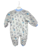 uğurböceğiçocuk Elyaflı Ve Fermuarlı Baykuş Desenli Kışlık Çocuk Uyku Tulumu Unisex - 9