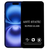 iPhone 16 Plus Anti Statik Ekran Koruyucu Toz Tutmayan Kırılmaz Cam - 1