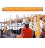 Ahşap Katlanır Marangoz Ölçüm Cetveli Metresi 100cm - 6