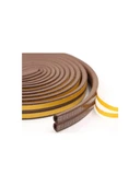 Kahverengi Pencere Fitili 10 metre Yapışkanlı Pimapen Kapı Fitili Cam Bandı Pencere Yalıtım Süngeri thumbnail 3