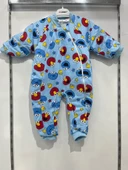 uğurböceğiçocuk Elyaflı Ve Fermuarlı Bisküvi Desenli Kışlık Çocuk Uyku Tulumu Unisex - 2