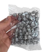 Lüks Çivili Raf Pimi Mobilya Ayakkabılık Dolap Arası İçi Raf Pim Sert Plastik Gri Renk (100 ADET) thumbnail 4