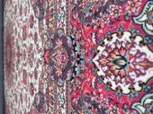 Bambu Halı Salon Halısı Post Pelüş Halı Klasik desenli Pembe Halı - 5