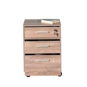 Newyork Kilitli Çekmeceli Keson-Latte 45x63x51 cm thumbnail 6