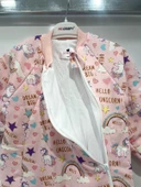 uğurböceğiçocuk Elyaflı Ve Fermuarlı Unicorn Desenli Kışlık Çocuk Uyku Tulumu Unisex - 10