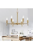 ZEYBİLİŞİM Vaneo 6 Lı Gold Modern Genç Odası Mutfak Salon Avize - 2