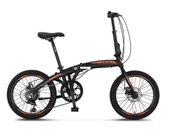 ÜMİT 2037 FOLDING-2D KATLANIR BİSİKLET 20 JANT 6 VİTES BLACK ORANGE - 1