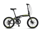ÜMİT 2037 FOLDING-2D KATLANIR BİSİKLET 20 JANT 6 VİTES BLACK LİME - 1