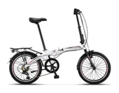 ÜMİT 2036 FOLDING KATLANIR BİSİKLET V 20 JANT 6 VİTES WHITE SİLVER RED - 1