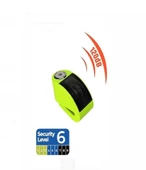 MTS ZOVII 120 DB ALARMLI 6MM PİM MOTOSİKLET YEŞİL DİSK KİLİT - 4