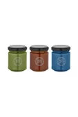 Selka Home - Rainbow 3'lü Renkli Cam Tasarım Kokulu Candle Mum - 6