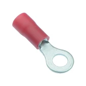 Stronger 100 Adet Yuvarlak 0.5 - 1.5 mm2 M4 Kırmızı İzoleli Kablo Pabuç - 1