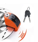 MTS ZOVII 120 DB ALARMLI 6MM PİM MOTOSİKLET TURUNCU DİSK KİLİT - 6