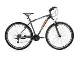 BİSAN LEON ERKEK DAĞ BİSİKLETİ 46CM V 26 JANT 21 VİTES MAT GRİ TURUNCU - 1