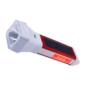 Şarjlı Solar Güneş Enerjili 5 Işık Modu Led El Feneri Usb Şarj Kamp Avcı Lambası Gece Lamba - 5