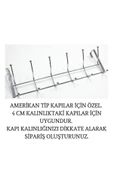 NERGIZ Kapı Arkası Elbise Askısı Krom Metal(12 Adet Elbise Asma Yeri) thumbnail 2