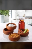 Askıcı Ahşap Çerezlik 4 Lü Yuvarlak - 2