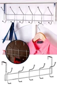 UygunHomes Amerikan Kapı Arkası Askılığı 12 Kancalı Paslanmaz Krom Pratik Askılık - 1