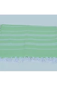 Askıcı Peştemal Banyo ve Plaj Havlusu , %100 Pamuk , Xxl 100X180CM Yeşil - 3