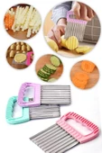Askıcı Tırtıklı Patates Cips Dilimleyici - Pratik Şekilli Sebze Meyve Doğrayıcı - 1