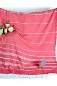 Askıcı Peştemal Banyo ve Plaj Havlusu , %100 Pamuk , Xxl 100X180CM Pembe - 3