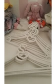 Askıcı Bebek Elbise Askısı 18 Adet Beyaz - 1