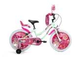 BİSAN QUEEN KIZ ÇOCUK BİSİKLETİ 30CM V 20 JANT MİNT YEŞİL PEMBE - 1