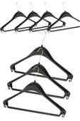 Askıcı Siyah Plastik Elbise Askısı 12 Adet thumbnail 1