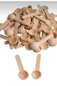 Askıcı 6'lı Baharat Reçel Ölçü Kaşığı Ahşap Mini Kaşık - 1