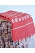 Askıcı Peştemal Banyo ve Plaj Havlusu , %100 Pamuk , Xxl 100X180CM Pembe - 2