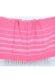 Askıcı Peştemal Banyo ve Plaj Havlusu , %100 Pamuk , Xxl 100X180CM Pembe - 4