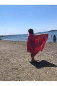 Askıcı Pembe Peştemal Banyo Ve Plaj Havlusu , %100 Pamuk , Xxl 100x180cm - 3