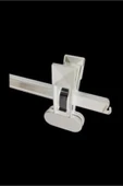Askıcı Etek Pantolon Askısı, Mandallı Askı, Beyaz 38 Cm 20 Adet - 1