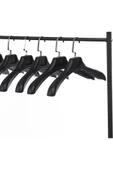 Askıcı Erkek Ceket Gömlek Askısı 10 Adet Siyah Renk Plastik Askı Soft Touch Kaplama - 3
