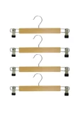 Askıcı Ahşap Mandallı Askı Etek Pantolon Askısı 5 Adet thumbnail 2