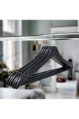 Aydo 48 Adet Ahşap Görünümlü Elbise Askısı Siyah thumbnail 1