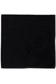 Karamel Bijuteri Düz Renk Siyah Kare Bandana - 1