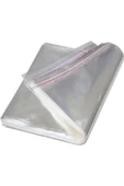 Liva Şeffaf Bantlı Jelatin - Yapışkanlı Poşet - 250 Lik Paket - Ebat 30x40+5 - 1