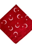 Askıcı Uniseks Türk Bayrağı Desenli Kırmızı Renk Çok Amaçlı Bandana - 3