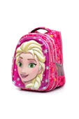 Askıcı Pembe Elsa Frozen Okul Çantası 3 Gözlü Beslenme Çantası Hediyeli thumbnail 1