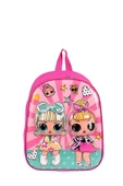 Askıcı Pembe Bebek Kız Çocuk Anaokulu Orta Boy Sırt Çantası - 1
